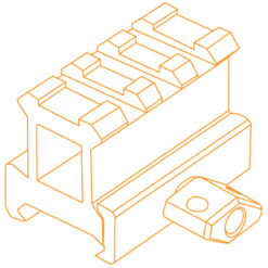 รางยกขาปลดไว UTG สูง 1" 3 Slots - Image 3
