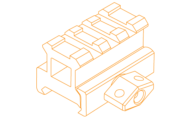 รางยก UTG 0.83" 3 slots - Image 4