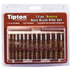 หัวต่อแปรงทำความสะอาดลำกล้อง Tipton 13Pc Bronze Rifle Bore Brush