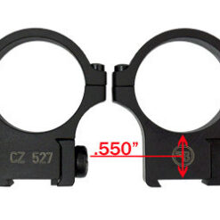 แหวนรัดกล้อง CZ ท่อ 30mm ขากลาง จับราง CZ 527