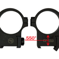 แหวนรัดกล้อง CZ ท่อ 30 mm ขากลาง สำหรับ CZ 550/555
