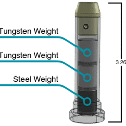 Alternative view of ตัวลดแรงรีคอยปืน UTG H2 Hard Coat Heavy Recoil Buffer for AR Carbine