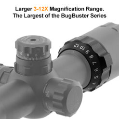 Alternative view of กล้องติดปืน UTG Bug Buster 3-12x32 พร้อมแหวนปลดไว Picatinny