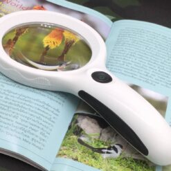 แว่นขยายมือถือ Siyoo 5x/10x Magnifier 90mm LED 8 & UV