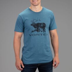 Alternative view of เสื้อยืด Vortex สีน้ำเงิน ลาย ELK MOUNTAIN