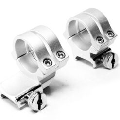 แหวนรัดกล้อง Weaver ท่อ 1" ขาสูงจับราง 22mm สีเงิน WV 49057