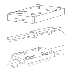 Alternative view of เมาท์ยึดกล้องจุดแดง Burris SpeedBead Vent Rib Mount