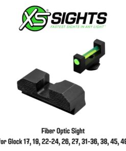 ศูนย์ปืนสั้น XS Sights Fiber Optic Sights fits Glock 17,19,22-24,26,27