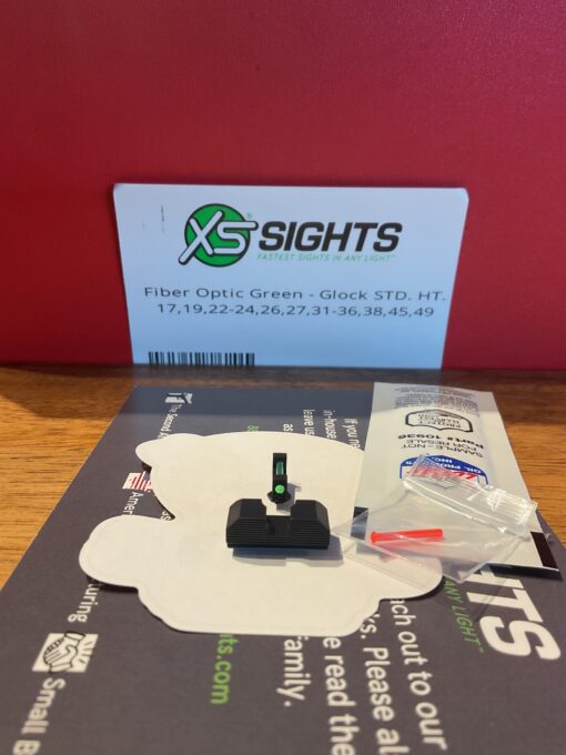 ศูนย์ปืนสั้น XS Sights Fiber Optic Sights fits Glock 17,19,22-24,26,27 - Image 5