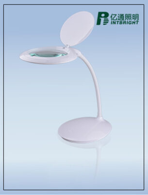 แว่นขยายตั้งโต๊ะ Intbright หน้า 127mm 3x ไฟ LED