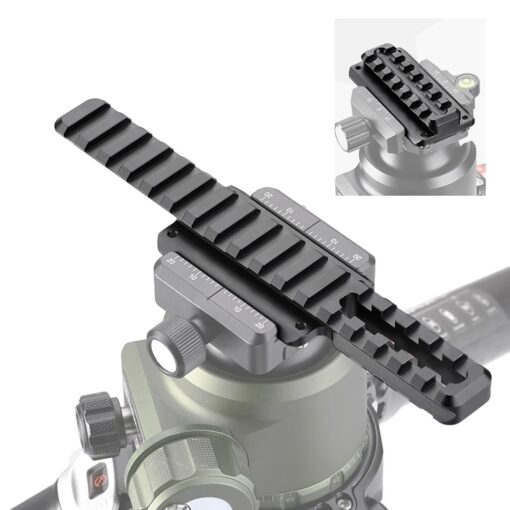 SUNWAYFOTO SPA-180 Arca Swiss Tripod Dovetail to Picatinny Rail Accessories Adapter - Image 2