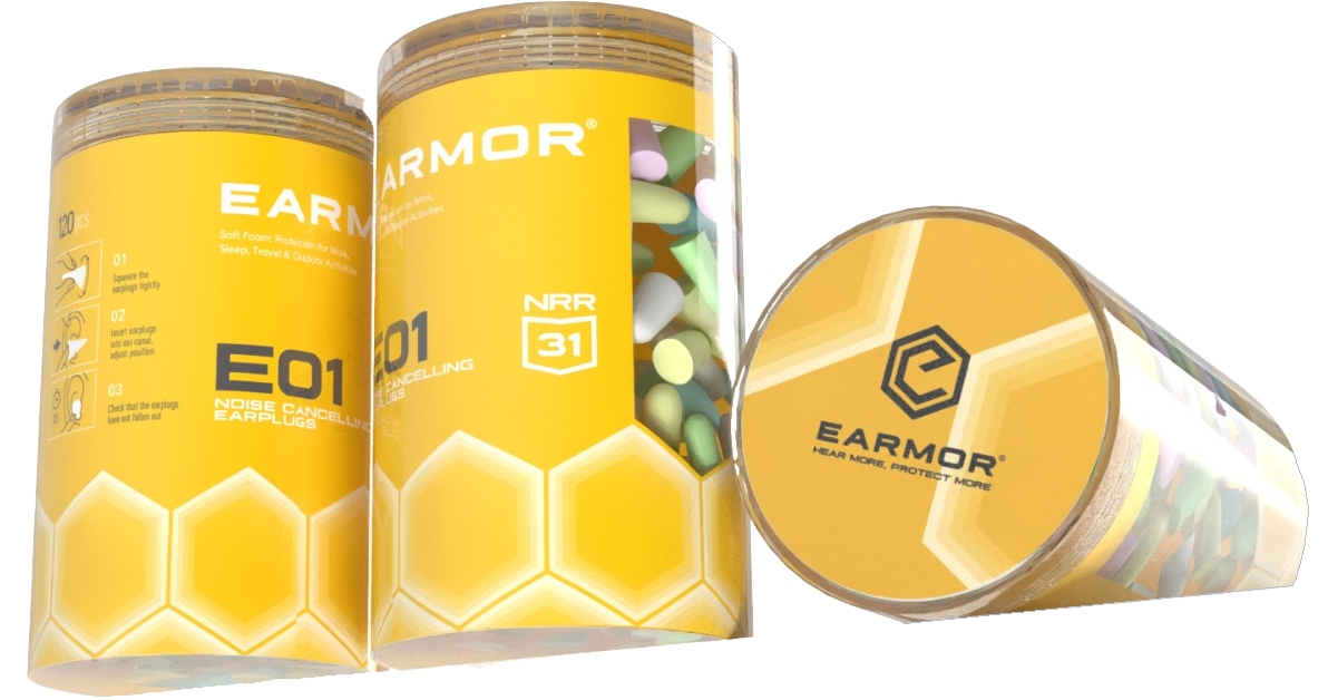Earmor Ear Plugs E01 จำนวน 120 ชิ้น