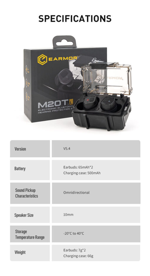 EARMOR M20T Pro Electronic Hearing Protection - Image 9