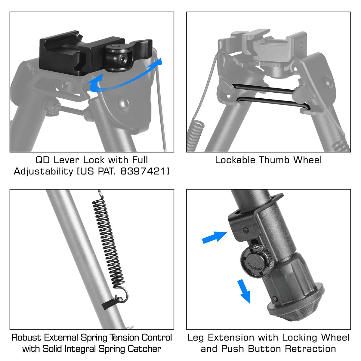 ขาทราย UTG Super Duty (8"-12") - Image 5