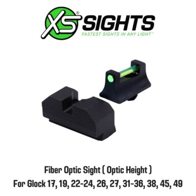 ศูนย์ปืนสั้น XS Sights Fiber Optic (Optic Height) fits Glock 17,19,22-24,26,27