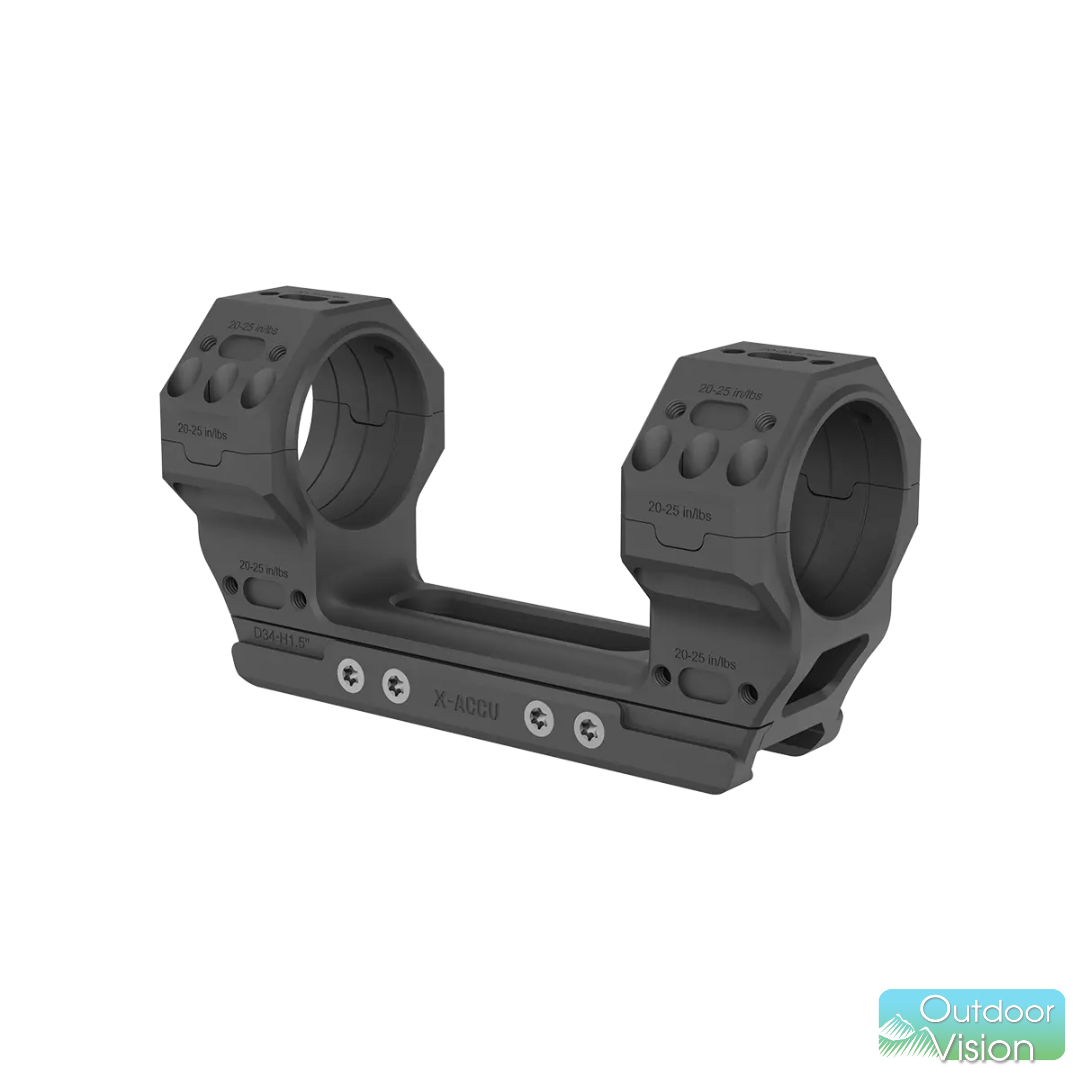 แหวน Vector Optics 34mm X-MOD 1.5'' One Piece Heavy-Duty Picatinny Mount - Image 2
