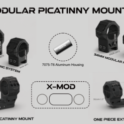 Alternative view of แหวน Vector Optics รุ่น X-MOD 1.5'' One Piece Extended Picatinny Mount